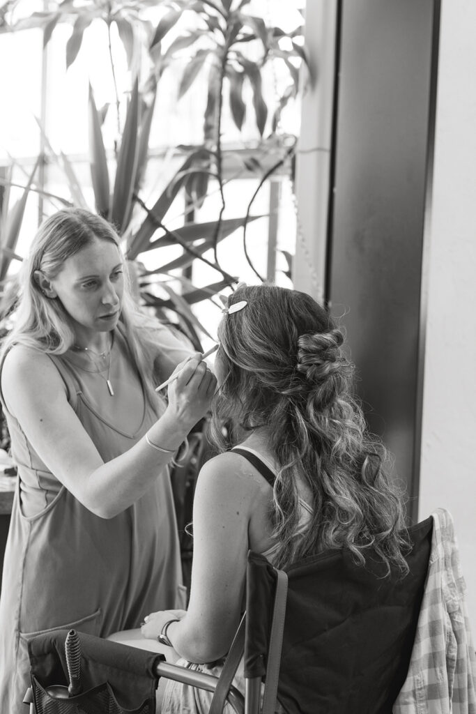 bride getting ready