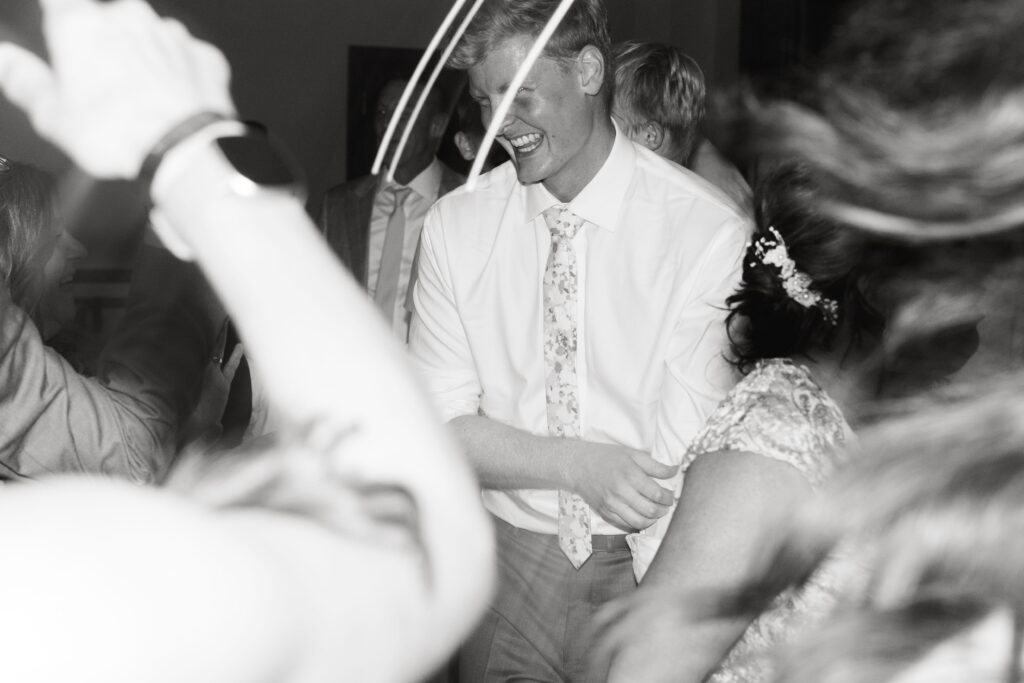 motion blur fun dancing wedding pics