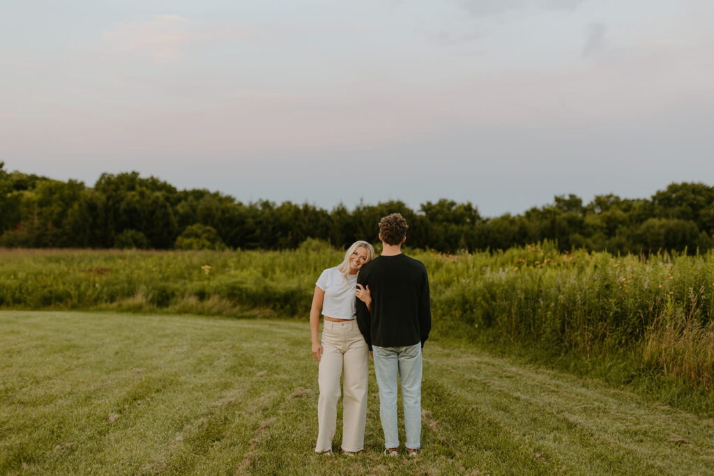 fun engagement picture mikaela smiling at me